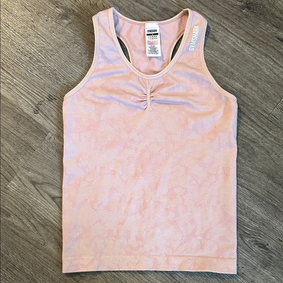 Gymshark Adapt Camo Seamless Tank Pink Racerback Workout Top Size M - Picture 2 of 8